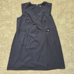 Tommy Hilfiger Navy Blue Faux Wrap Dress Size 20W
